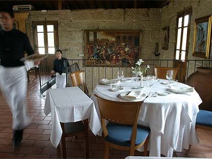 Comedor del restaurante Galileo, cerca de Ourense.
