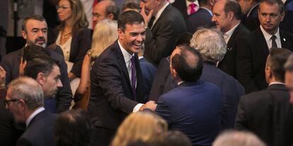 El Presidente del Gobierno Pedro Sánchez durante el acto.