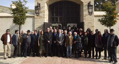 Autores reunidos en Antequera en el I Encuentro de Escritores de Andalucía.