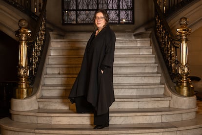 Daniela Marzi en el tribunal de Santiago (Chile).