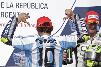 Rossi va homenatjar Maradona a l'Argentina.