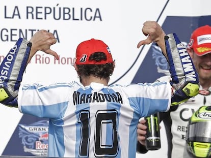 Rossi va homenatjar Maradona a l'Argentina.