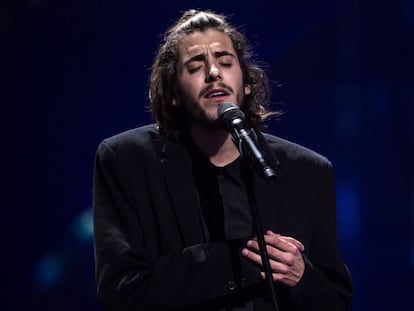 Salvador Sobral en su actuaci&oacute;n en Eurovisi&oacute;n. 