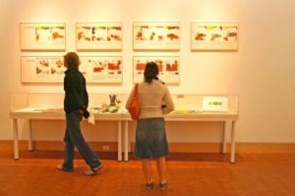 Visitantes en el Museo del Libro Ilustrado Eric Carle, en Amherst, al oeste de Boston.