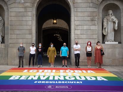 Presentación de una campaña contra la homofobia en Barcelona, en una imagen del año pasado.