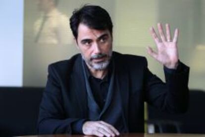 Koldo García, durante la entrevista con CincoDías.