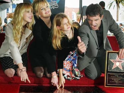 El actor Antonio Banderas ya tiene su estrella en el Paseo de la Fama de Hollywood