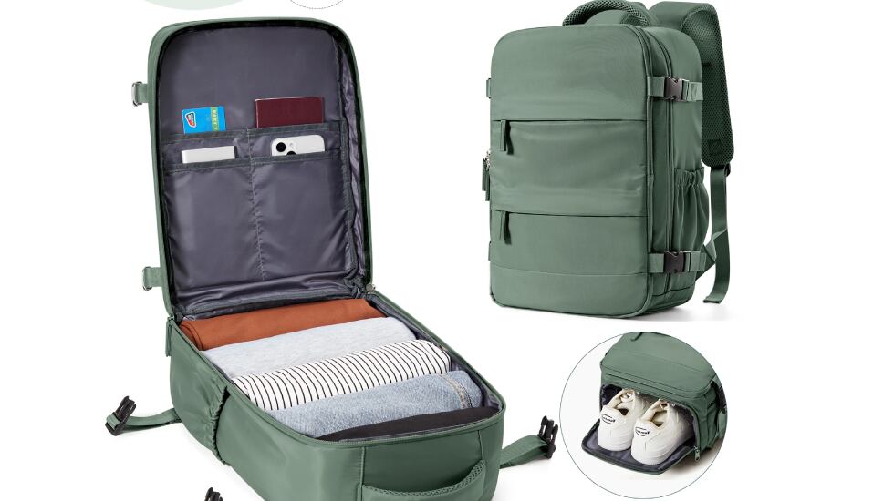Mochila de viaje para equipaje de mano.
