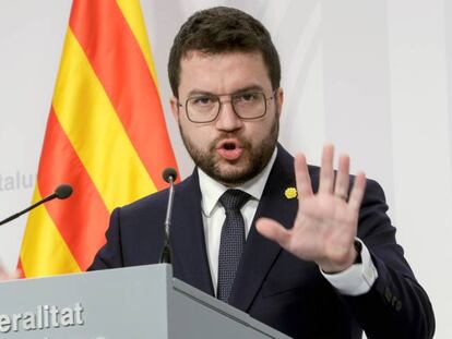 El presidente de la Generalitat, Pere Aragonès.