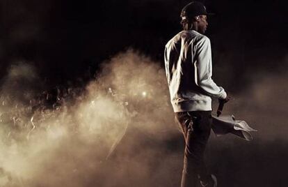 El rapero Smoke, durante una actuación, en una imagen de Instagram.