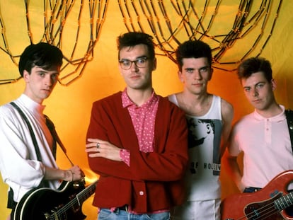 Johnny Marr, Morrissey, Mike Joyce y Andy Rourke. The Smiths, en Chicago en 1985.