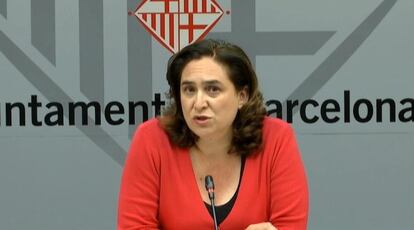 La alcaldesa de Barcelona, Ada Colau, en rueda de prensa telemática
AYUNTAMIENTO DE BARCELONA - BETE
28/04/2020