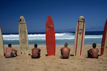 Atreverse con las olas más descomunales del planeta solo está indicado para surfistas expertos. Ahora bien, como visita turística por las Siete Millas de Oro (300 olas diferentes en 11 kilómetros), la excursión por la North Shore quita el aliento. Se trata de contemplar desde el Ehukai Beach Park ciclópeas olas tuberas rompiendo sobre arrecifes de coral, mejor de septiembre a marzo. Ir también a Waimea Bay. El espíritu aloha preside la estancia. Comer en camionetas restaurante (pupukeagrill.com) y, de postre, probar el chocolate haupia cream pie (www.tedsbakery.com).