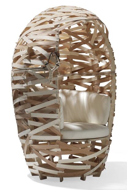 Una de las butacas de la nueva colección de Cappellini. Secret Club House, de Martin Vallin;