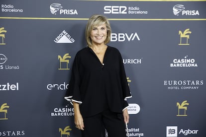 La presentadora Julia Otero durante el 'photocall' de los Premios Ondas.