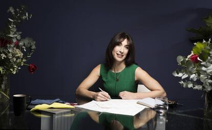 Samantha Cameron, en el cuartel general de su marca en el distrito londinense de Kensington.