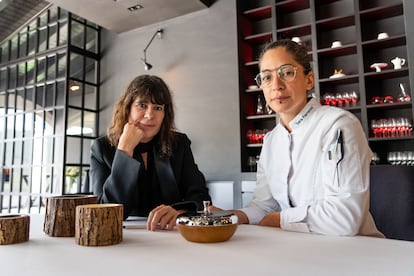 Amaya Arzuaga y la cocinera Sara Ferreras. Imagen proporcionada por el restaurante Taller.