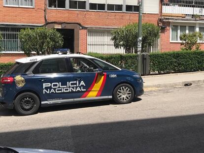 Un coche patrulla de la Policía Nacional, en una imagen de archivo.