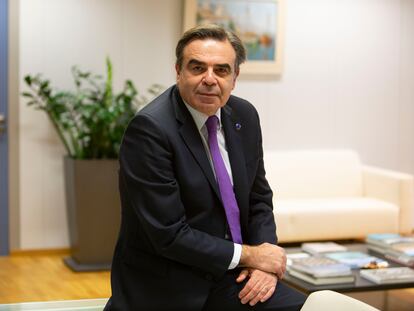 Margaritis Schinas, vicepresidente de la Comisión Europea, en su despacho.