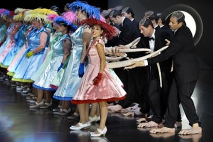 Una escena de la ópera <i>Lohengrin,</i> representada en el Festival de Bayreuth.