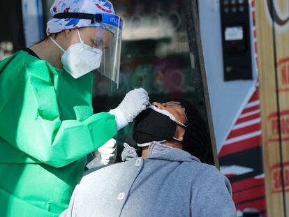 Prueba de coronavirus en México.