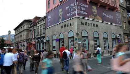 Esquina de Sarajevo donde Princip mat&oacute; al archiduque.