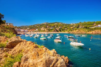 La playa de Sa Riera, en la localidad de Begur (Girona).