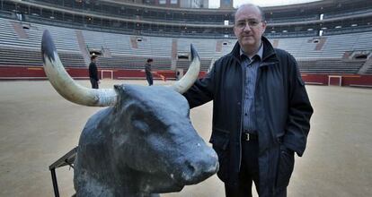 Vicente Sobrino, en la plaza de toros de Valencia.