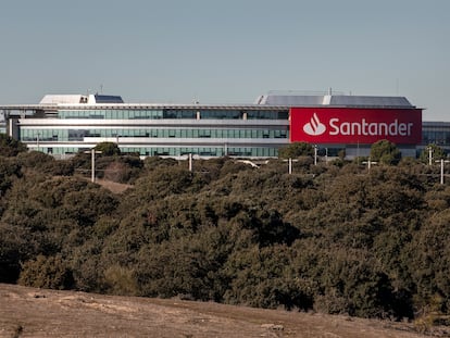 Sede del Banco Santander, en Boadilla del Monte (Madrid) en 2022.