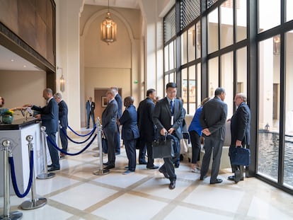 Participantes de uno de los últimos encuentros anuales organizados por el foro internacional de los fondos soberanos. Este, en Marruecos, en 2018.