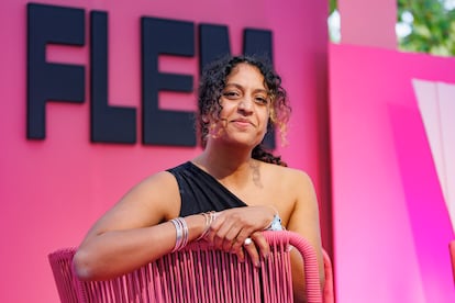 La escritora Sheena Patel, en el Festival de Literatura Expandida de Magaluf, en octubre, en una imagen cedida por la organizacin.