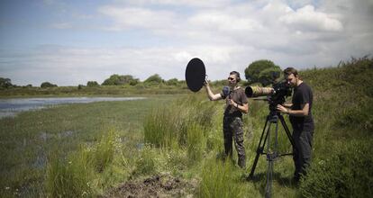 Rodaje de Orca Productions en Doñana.