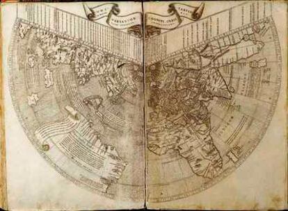 Mapamundi de Ptolomeo, robado de la Biblioteca Nacional e intervenido por el FBI a un coleccionista en Nueva York.