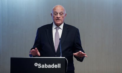 Josep Oliu, presidente del Banco Sabadell, en una imagen de archivo.