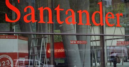 Oficinas de Banco Santander en Londres.