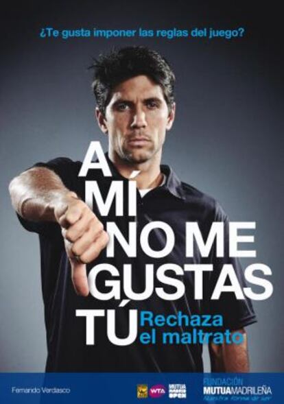 Fernando Verdasco contra el maltrato.