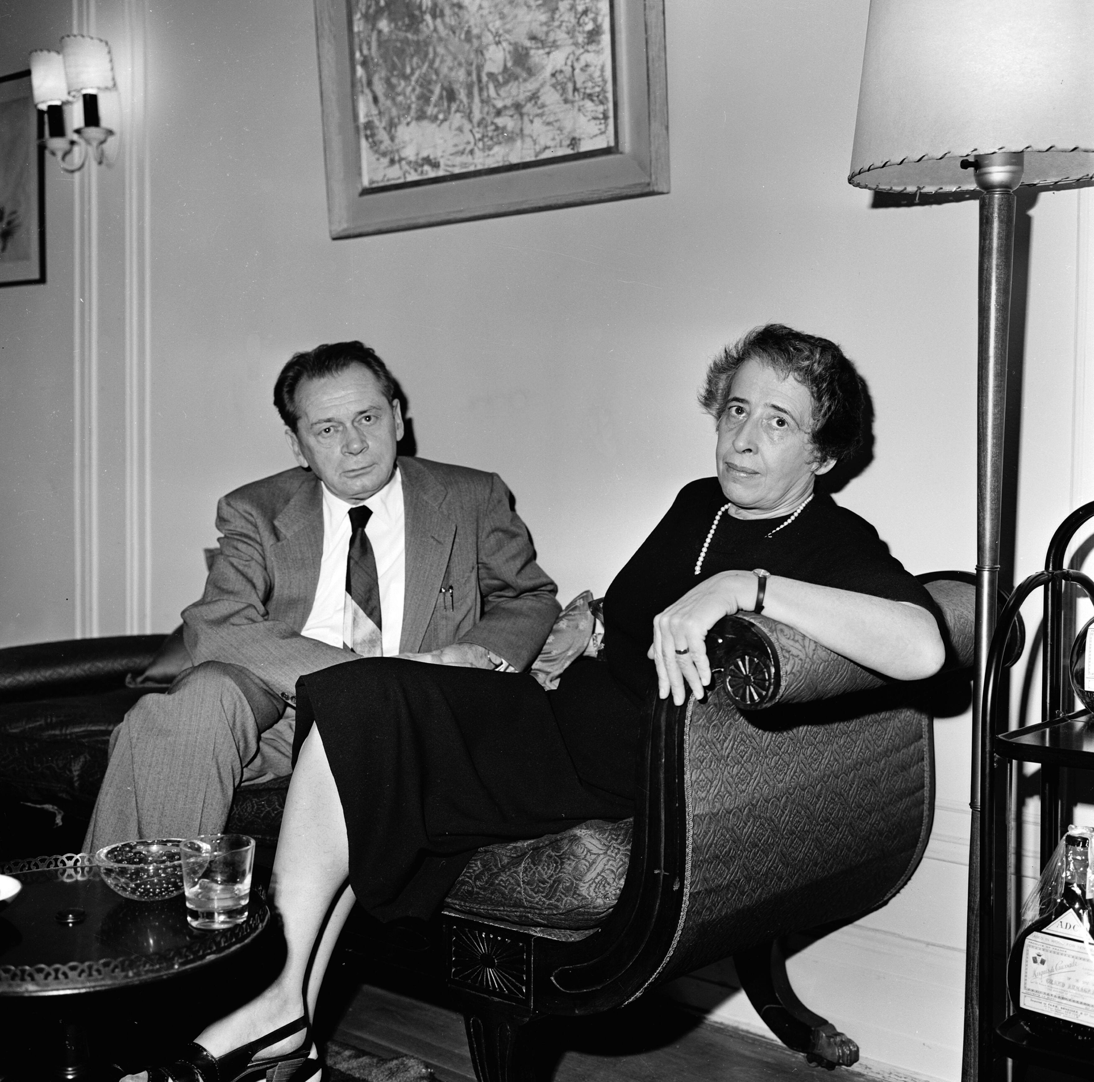 Arendt y su marido, Heinrich Blucher, en 1960.