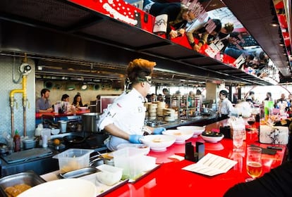 El nuevo restaurante StretXO, de David Muñoz, abierto el pasado fin de semana en El Corte Inglés de Serrano.