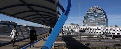 Vista de 'La Vela', sede de BBVA en Madrid.