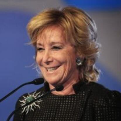 La presidenta de la Comunidad de Madrid, Esperanza Aguirre.