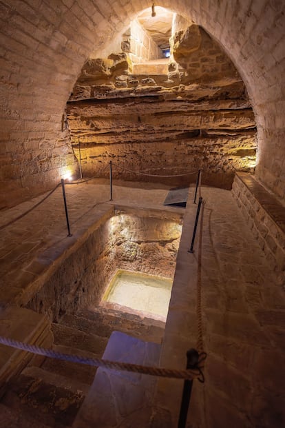El 'mikveh' abovedado subterráneo, en la sinagoga del Agua de Úbeda (Jaén).