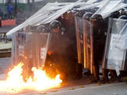 Protestas en M&eacute;xico el 1 de diciembre de 2012. 