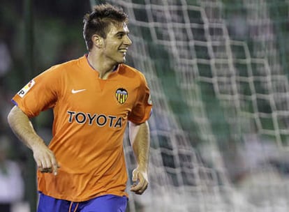 Joaquín, durante un partido con su equipo