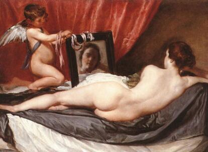 La <i>Venus del espejo</i>, pintada por Diego de Velázquez en 1648.
