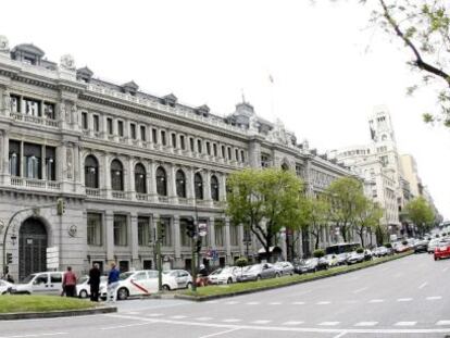 Vista de la fachada del Banco de Espa&ntilde;a. EFE/Archivo