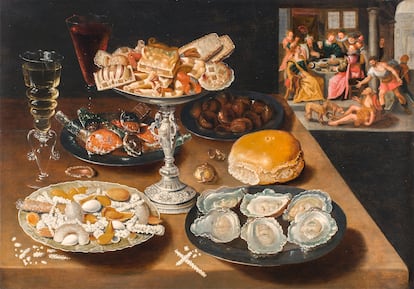Osias Beert (1580-1623). Óleo sobre tabla.