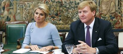 Los reyes de Holanda, Guillermo Alejandro (derecha) y Máxima.
