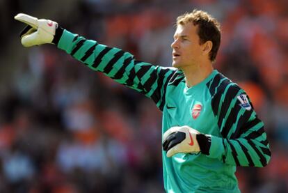 Lehmann, durante el partido
