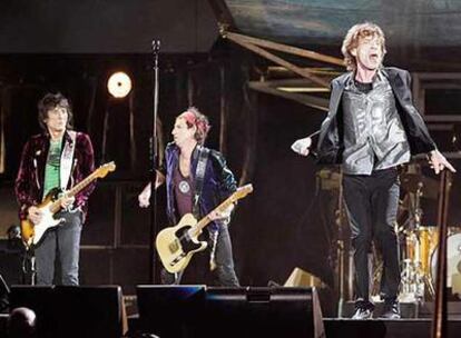 Los Rollings Stones en uno de sus conciertos