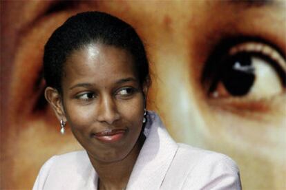 Ayaan Hirsi Ali, ayer durante la presentación en Madrid de su libro <i>Yo acuso.</i>